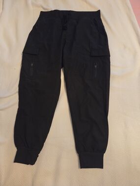 Black Cargo Jogger Pants Womens Large